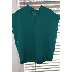 Figs Hunter Green scrubs.
